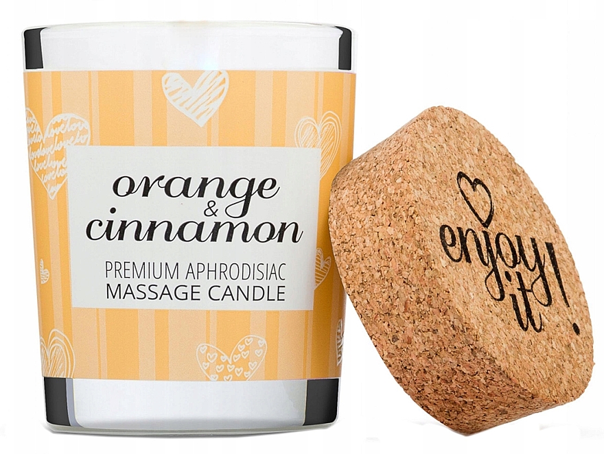 Świeca do masażu Pomarańcza i cynamon - Magnetifico Enjoy it! Massage Candle Orange & Cinnamon — Zdjęcie N1