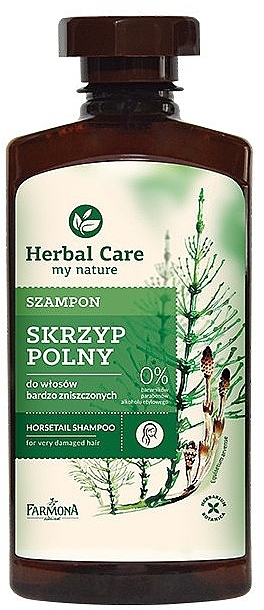 PRZECENA! Szampon do włosów bardzo zniszczonych Skrzyp polny - Farmona Herbal Care * — Zdjęcie N3