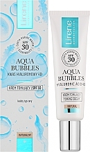 Koloryzujący krem przeciwsłoneczny do twarzy - Lirene Aqua Bubbles Toning Cream SPF 30 — Zdjęcie N2