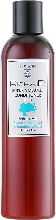 Odżywka nadająca objętość z olejkiem ze słodkich migdałów - Egomania Richair Super Volume Conditioner