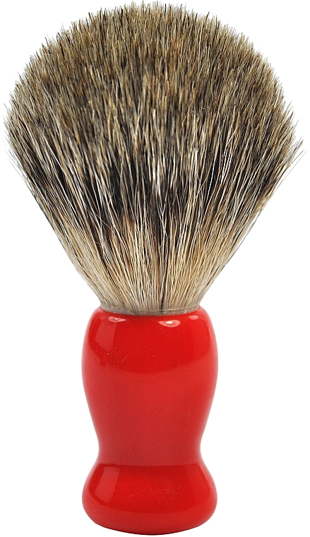 Pędzel do golenia z włosia borsuka, mały, czerwony - Golddachs Shaving Brush Finest Badger Red Mini — Zdjęcie N1