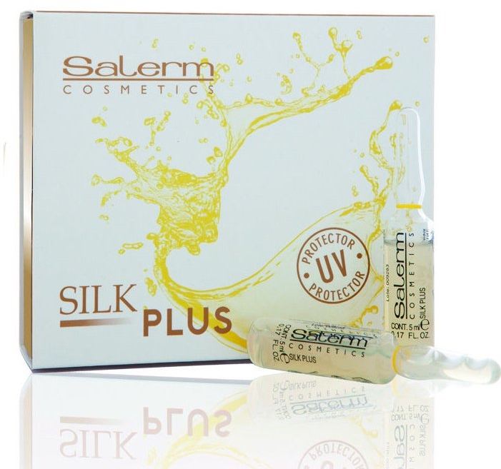Środek do ochrony skóry i włosów - Salerm Silk Plus — Zdjęcie N1