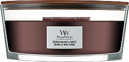 Świeca zapachowa w szkle - Woodwick Ellipse Candle Smoked Walnut & Maple — Zdjęcie N1