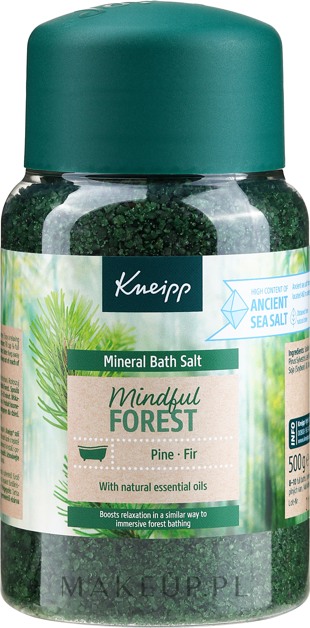 Sól do kąpieli Sosna i jodła - Kneipp Mineral Bath Salt Mindful Forest Pine & Fir  — Zdjęcie 500 g