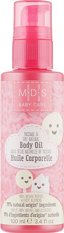 Organiczny suchy olejek do masażu dla niemowląt - Mades Cosmetics M|D|S Baby Care Body Oil — Zdjęcie N1