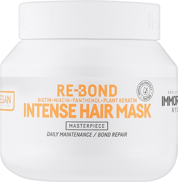 Intensywna maska do włosów - Immortal NYC Vegan Re Bond Intense Hair Mask  — Zdjęcie N1