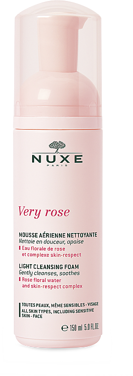Delikatnie oczyszczająca pianka do twarzy - Nuxe Very Rose Light Cleansing Foam — Zdjęcie N1