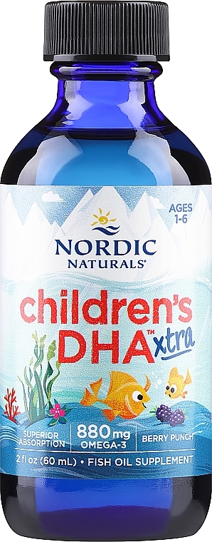 Kwas Omega-3 w płynie dla dzieci - Nordic Naturals Children's DHA Xtra — Zdjęcie N1