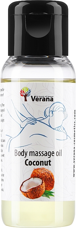 Olejek do masażu ciała Coconut - Verana Body Massage Oil  — Zdjęcie N1