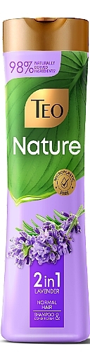 Szampon-balsam do wszystkich rodzajów włosów - Teo Nature 2in1 Lavender Shampoo & Conditioner — Zdjęcie N3