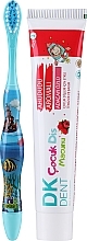 Kup Pasta do zębów Malina + niebieska szczoteczka - Dermokil DKDent (toothpaste/50ml + brush/1pcs)