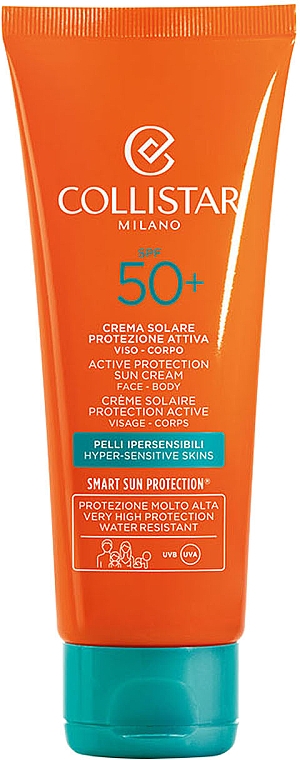 Aktywny krem przeciwsłoneczny do twarzy i ciała SPF 50+ - Collistar Active Protection Sun Cream Face Body