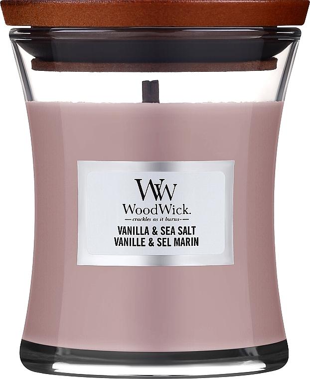Świeca zapachowa w szkle - Woodwick Sea Salt & Vanilla Scented Candle — Zdjęcie N1