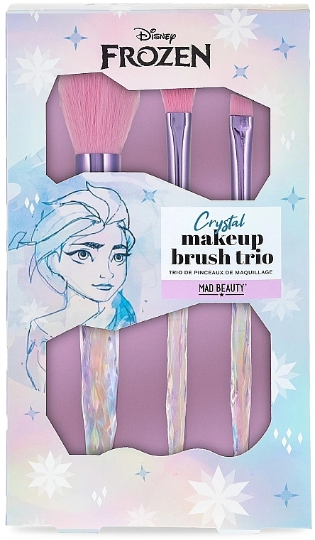 Zestaw pędzli do makijażu, 3 sztuki - Mad Beauty Frozen Brush Trio — Zdjęcie N1