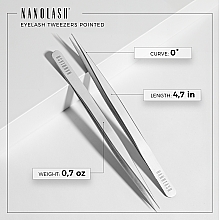 Pęseta do sztucznych rzęs - Nanolash Eyelash Tweezers Pointed — Zdjęcie N4