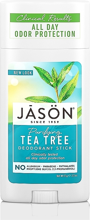 Dezodorant w sztyfcie Drzewo herbaciane - Jason Natural Cosmetics Pure Natural Deodorant Stick Tea Tree — Zdjęcie N1