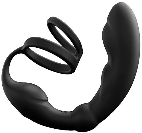 Masażer prostaty z pierścieniem erekcyjnym, czarny - Marc Dorcel P-Ring Prostate Massager — Zdjęcie N1
