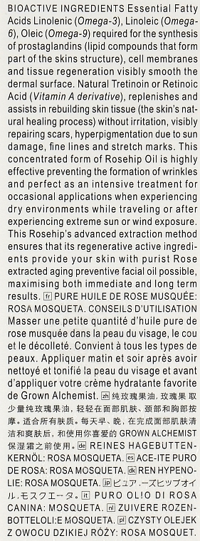Skoncentrowany olej do twarzy - Grown Alchemist Pure Rosenip Oil Mosqueta — Zdjęcie N3