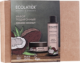 Kup Zestaw - Ecolatier Organic Coconut (b/cr/200ml + bath/oil/200ml)