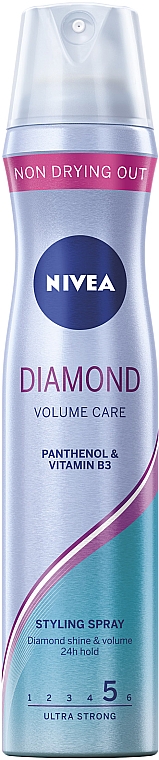 Lakier do włosów nadający objętość i blask - NIVEA Diamond Volume Care 5 — Zdjęcie N1