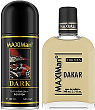 Aroma Parfume Maximan Dakar - Zestaw (edt 100 ml + deo/spray 150 ml) — Zdjęcie N2