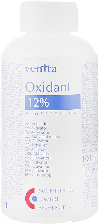 Aktywator - Venita Ultra Blond 12% Oxidant — Zdjęcie N1