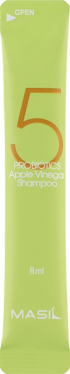 Łagodny szampon bez siarczanów z probiotykami i octem jabłkowym - Masil 5 Probiotics Apple Vinegar Shampoo (próbka) — Zdjęcie N1