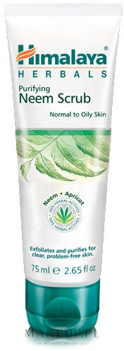 Oczyszczający scrub do twarzy Neem i morela - Himalaya Herbals Purifying Neem Scrub — Zdjęcie 75 ml