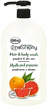 Kup Mydło pod prysznic Grejpfrut i aloes - Bluxcosmetics Naturaphy Grapefruit & Aloe Vera Hair & Body Wash