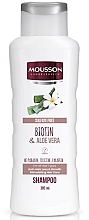 Szampon przeciw wypadaniu włosów Biotin & Aloe Vera - Mousson Shampoo — Zdjęcie N1