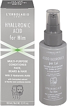 Kup Uniwersalna odżywka do twarzy, brody i włosów z kwasem hialuronowym dla mężczyzn - L'Erbolario Multi-purpose Conditioner Face, Beard & Hair Hyaluronic Acid for Him