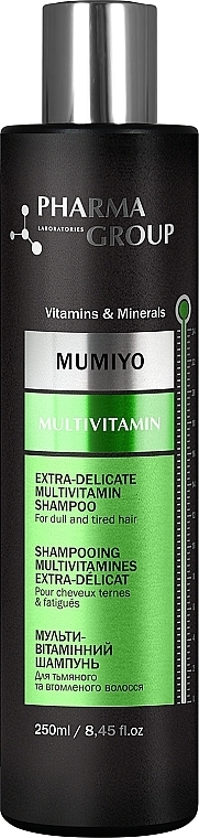 Szampon witaminizujący włosy Multiwitaminy + Mumio - Pharma Group Laboratories Multivitamin + Moomiyo