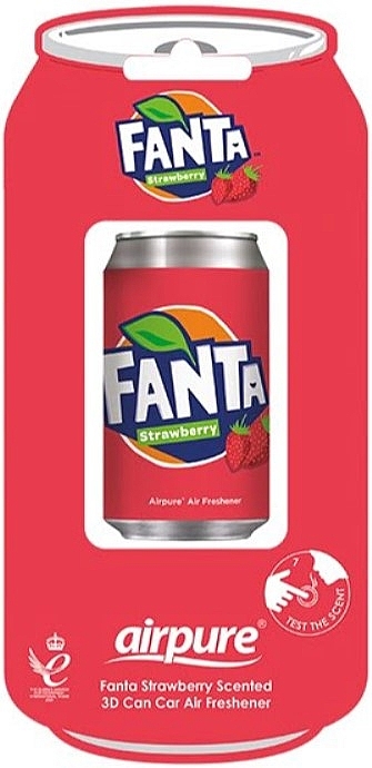 Samochodowa zawieszka zapachowa Fanta Strawberry - Airpure Car Vent Clip Air Freshener Fanta Strawberry — Zdjęcie N1