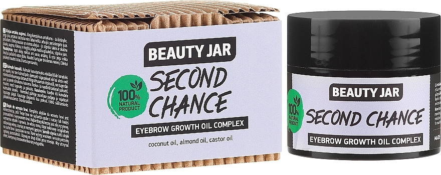 PRZECENA! Olejek pobudzający wzrost brwi - Beauty Jar Second Chance Eyebrow Growth Oil Complex * — Zdjęcie N1