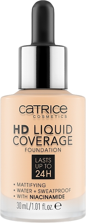 Płynny podkład kryjący do twarzy - Catrice HD Liquid Coverage Foundation