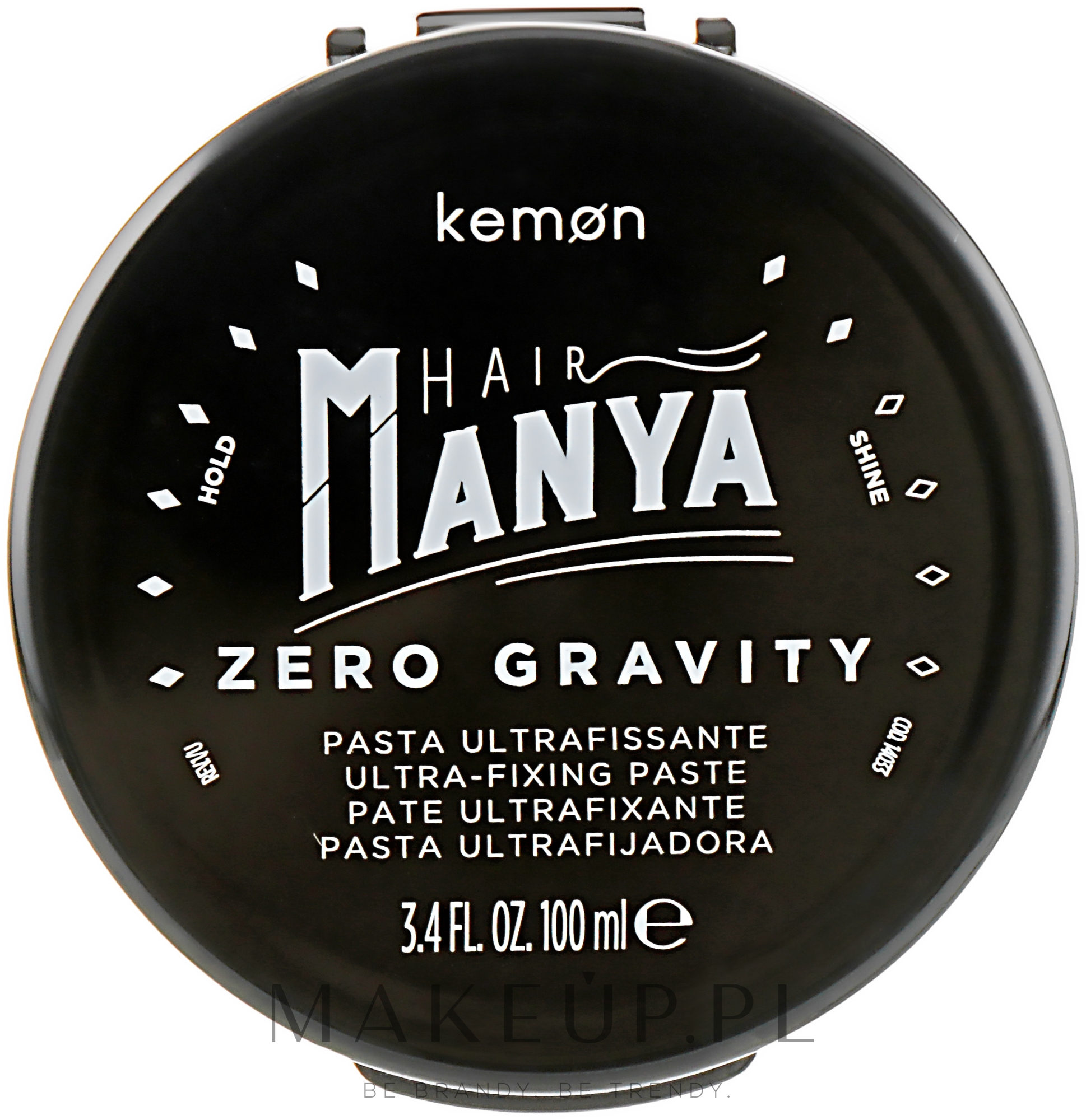 Mocna pasta do stylizacji włosów - Kemon ﻿Hair Manya Zero Gravity Ultra Fixing Cream — Zdjęcie 100 ml
