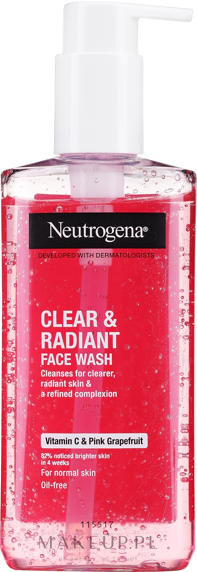 Oczyszczający żel do mycia twarzy Różowy Grejpfrut - Neutrogena Visibly Clear Pink Grapefruit Facial Wash — Zdjęcie 200 ml