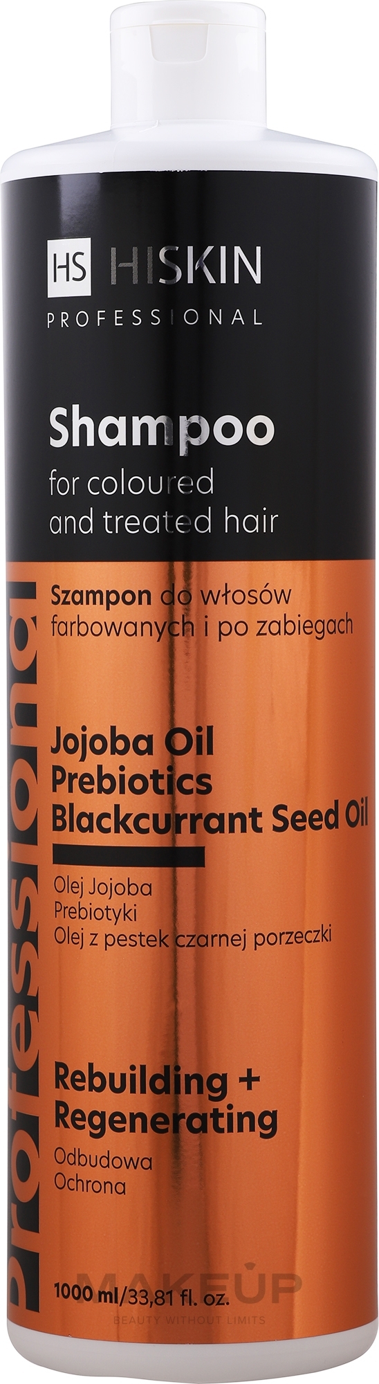Odbudowujący szampon ochronny do włosów farbowanych i zniszczonych - HiSkin Professional Shampoo — Zdjęcie 1000 ml