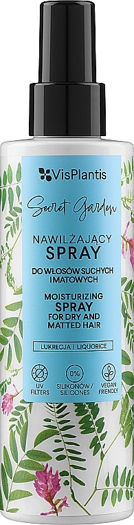 Nawilżający spray do włosów suchych i matowych - Vis Plantis — Zdjęcie N1