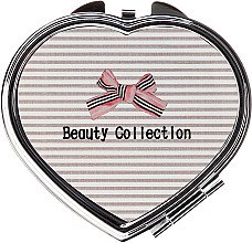 Kup Lusterko kosmetyczne w kształcie serca #85628 (w paski) - Top Choice