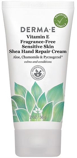 Leczniczy krem nawilżający do rąk z masłem shea - Derma E Vitamin E Fragrance-Free Therapeutic Moisture Shea Hand Cream — Zdjęcie N1