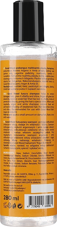 Szampon do włosów z olejem arganowym i amlą - Good Mood Tropical Code Nourishing Shampoo Argan & Amla Oil — Zdjęcie N2