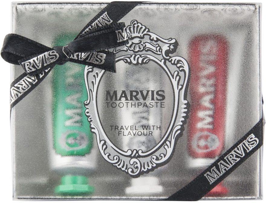 Zestaw past do zębów - Marvis Travel With Flavour (3 x t/paste 25 ml) — Zdjęcie N1