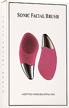 Soniczna szczoteczka do mycia twarzy, różowa - Lewer Sonic Facial Brush — Zdjęcie N2