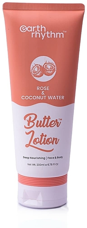 Fluid-balsam do ciała - Earth Rhythm Rose And Coconut Butter Body Lotion — Zdjęcie N1