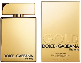 Dolce & Gabbana The One Gold Eau Intense for Men - Woda perfumowana — Zdjęcie N2