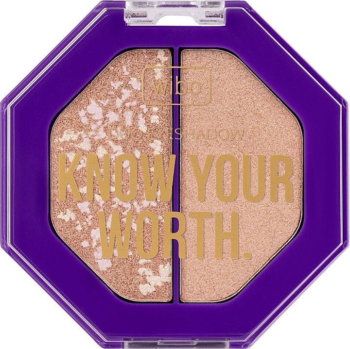 Cień do powiek - Wibo Cienie Know Your Worth. Duo Eyeshadow — Zdjęcie N1