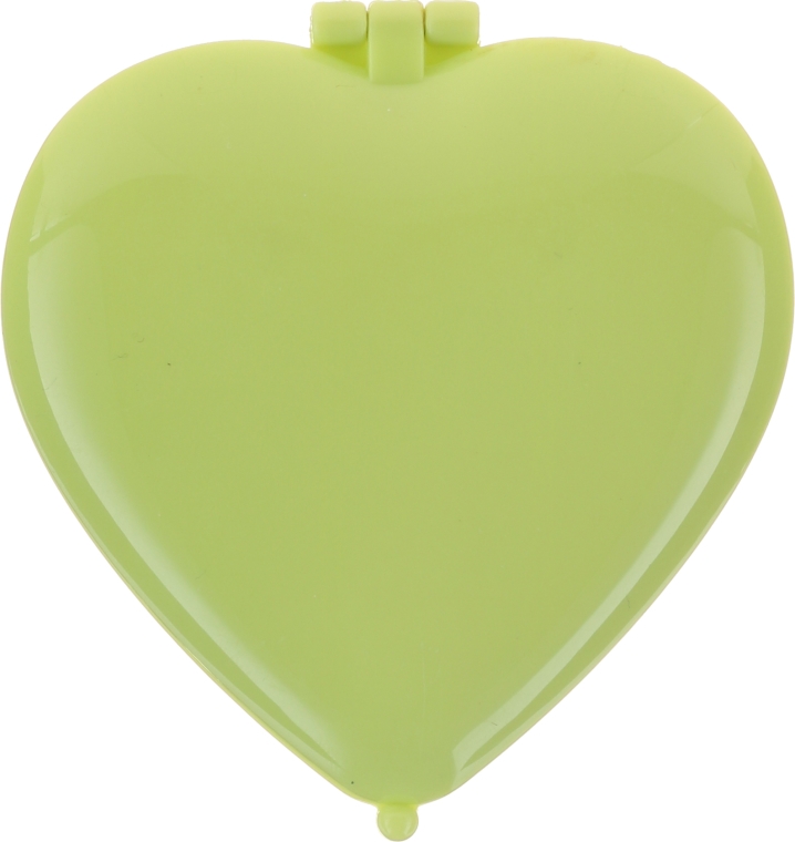 Lusterko kosmetyczne w kształcie serca 85550, jasnozielone - Top Choice — Zdjęcie N1