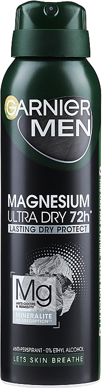 Dezodorant w sprayu Magnesium Ultradry dla mężczyzn - Garnier Mineral Deodorant — Zdjęcie N1