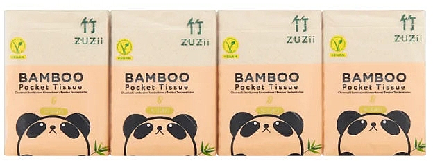Bambusowe chusteczki kieszonkowe - Zuzii Bamboo Pocket Tissue — Zdjęcie N1